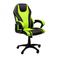 Кресло игровое AksHome FORSAGE, ECO/сетка, зеленый, черный