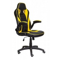 Кресло игровое AksHome JORDAN, черный, желтый
