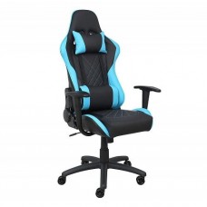 Кресло геймерское AksHome EPIC, черный, голубой