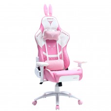 Кресло геймерское ZONE 51 Bunny розовый с белым