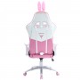 Кресло геймерское ZONE 51 Bunny розовый с белым
