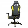 Кресло игровое Dxracer Prince series OH/P08/NY черное с желтым