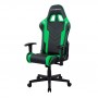 Кресло игровое Dxracer Prince series GC-P132-NE-F2-NVF черное с зеленым